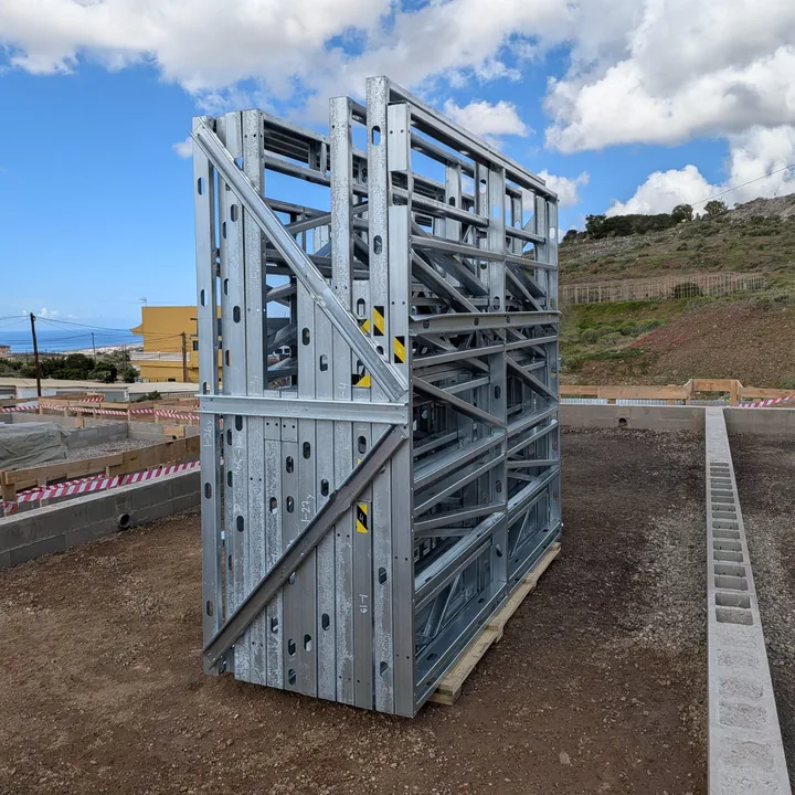 Elemento de estructura SLC prefabricado en obra